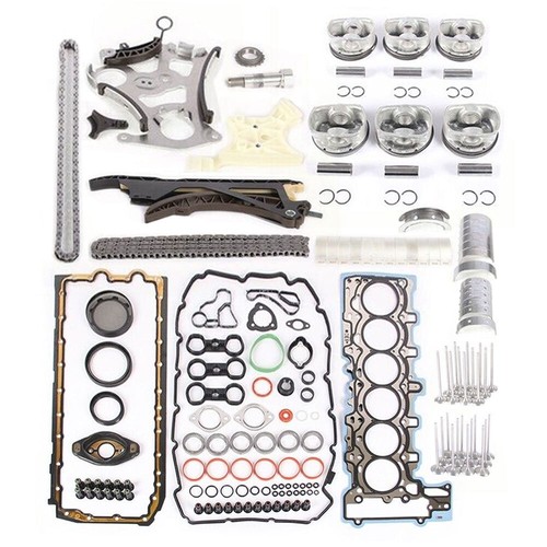 3.0L Gasket & Piston & Valve Rebuilding Kit Fit For BMW 128i 330i 530i X3 Z4