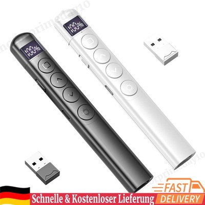 2.4GHz Powerpoint Pen Type-C Rechagable Wireless Presenter Remote with Hyperlink