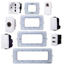 BTICINO MATIX COMPATIBILE FRUTTI PLACCA PRESA PLACCHE USB PULSANTE INTERRUTTORE