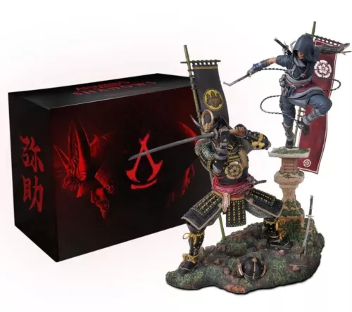 NAOE & YASUKE FIGURE STATUE NEW ASSASSIN'S CREED SHADOWS COLLECTOR'S EDITION BOX