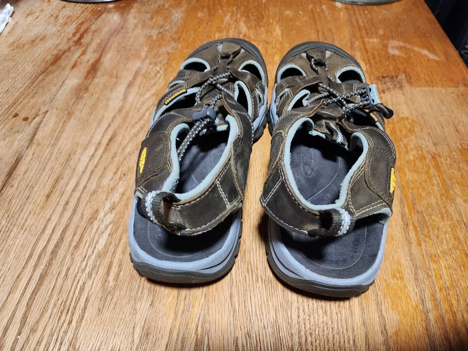 Keen Venice H2 Brown Leather Hiking Sandals Women's Size US 8 Outdoor Closed Toe - Image 3 of 4
