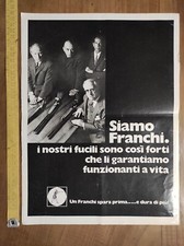 Pubblicità vintage 1970 fucili Franchi Beretta Benelli armi FAI UNA PROPOSTA