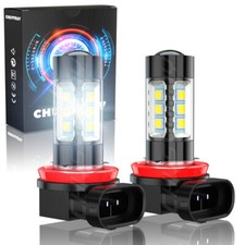 2x H11 Led Fogdriving Light Bulbs H8 H16 Fog Light White 6000k High Power Bulbs