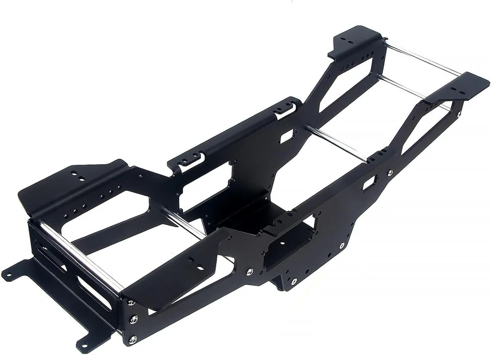 Marco de chasis de aluminio para piezas de chasis Tamiya RC 1/10 Bullhead Clodbuster 4x4×4 Foto 4 de 4