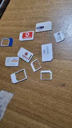 3049-Lotto SIM Card Vintage + Adattatori - 第 1/1 張圖片