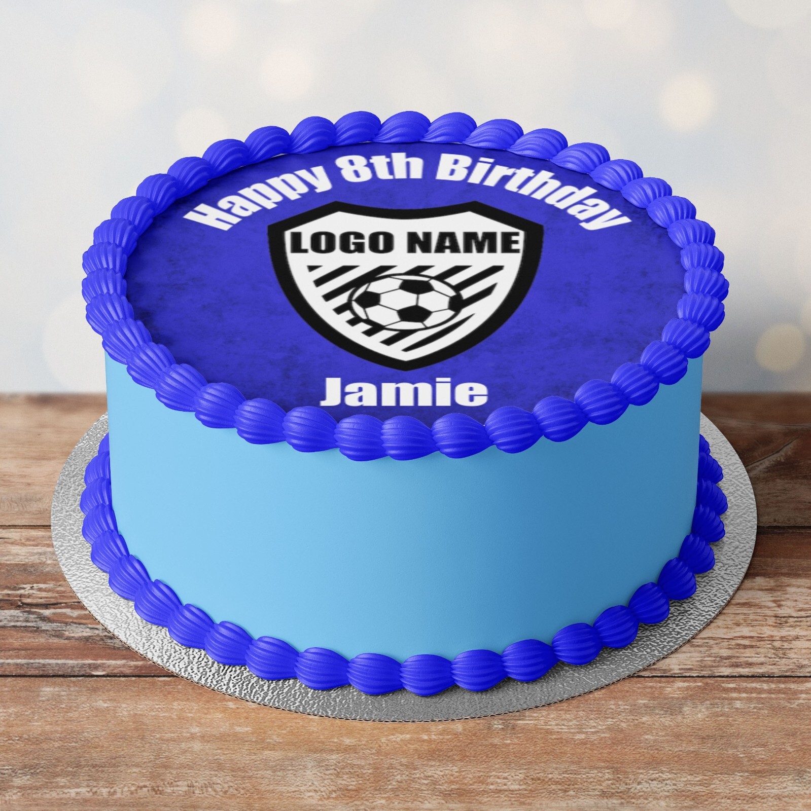 Chelsea FC Football Cake Topper Personalised 8" Round Edible Icing eBay