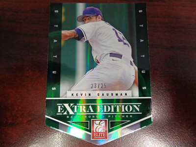 2012 Elite Extra Edition Kevin Gausman #'ed 23/25 GREEN Status RC-Blue Jays
