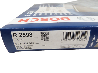 Bosch N2533 Filtro Diesel & Bosch R2598 Filtro Abitacolo Ai Carboni Attivi