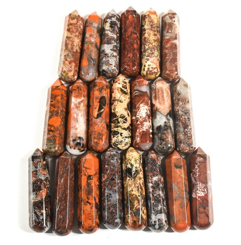 59mm Brecciated Jasper Massage Wand Polished Gemstone Crystal Mineral China 1PC - Bild 3 von 6