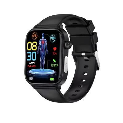 Smartwatch 2024   1,96'' Display, EKG, Blutdruck, Glucose, Sprachassistent