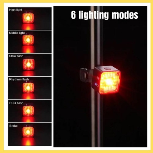 Luce led posteriore ricaricabile per bici da corsa bicicletta mtb usb fanalino . - Foto 6 di 7