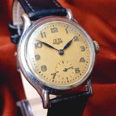 Seltene Deutsche Vintage Uhr GLASHÜTTE Antike Herren Armbanduhr