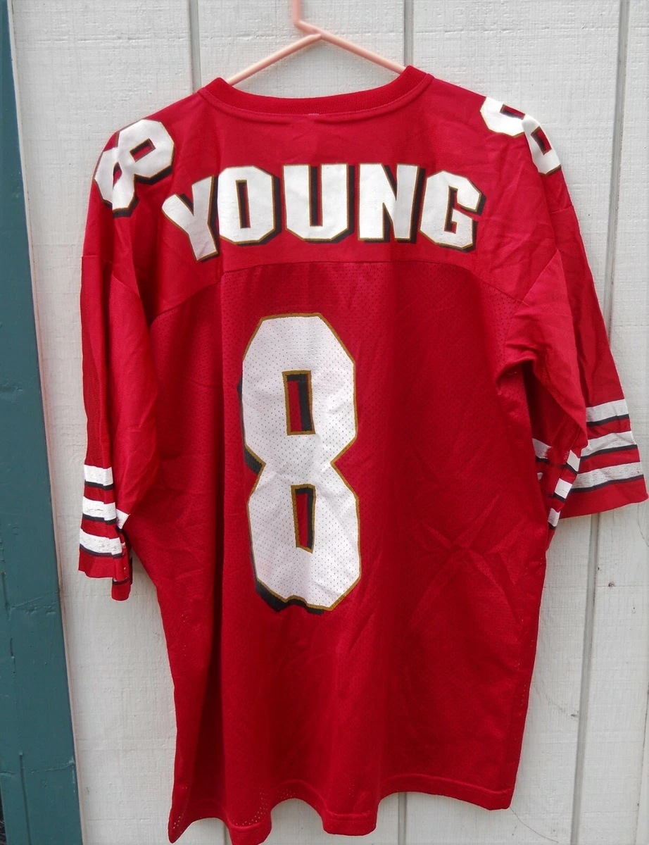 SAN FRANCISCO 49ers STEVE 8 OLD SCHOOL FOOTBALL JERSEY SIZE