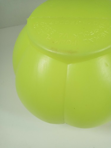 Vintage Halloween Pumpkin Bucket Blow Mold General Foam Plastics Lime green - Picture 10 of 12