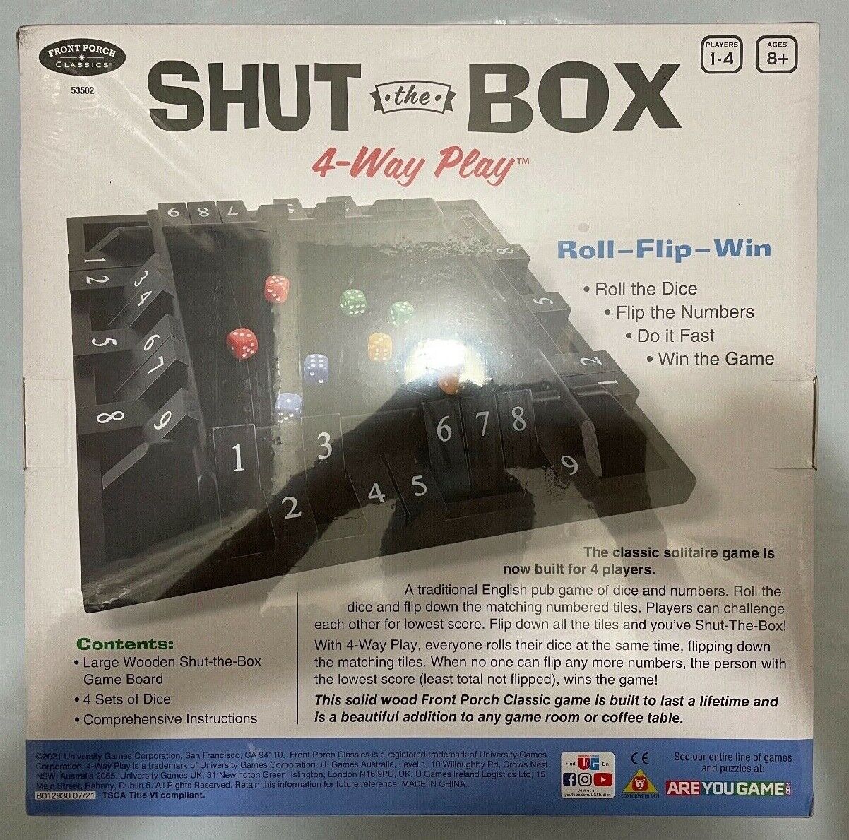 Shut the Box 4-Way Play