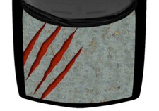 Claw Marks Ripped Distressed Truck Hood Wrap Vinyl Car Graphic Decal 58