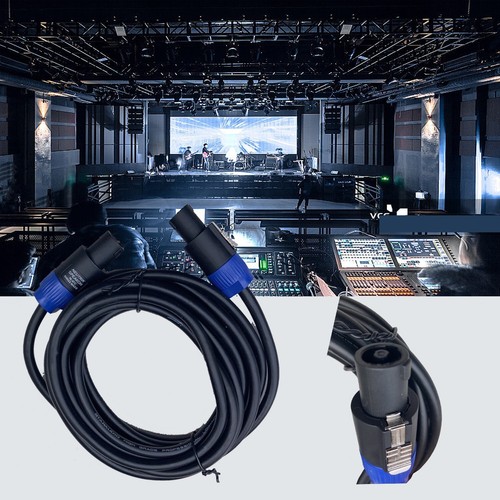 4Pcs 25ft Speakon to Speakon Cables 12 Gauge AWG Wire DJ Audio PA Speaker Cable - Picture 4 of 22