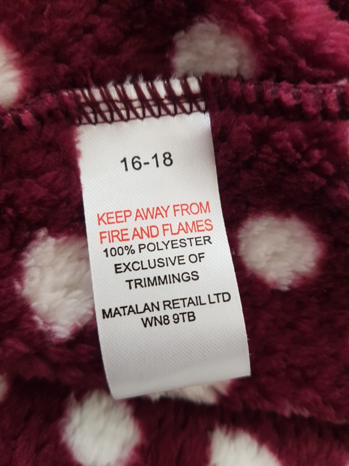 Matalan Women's Bathrobe Dressing Gown Supersoft Fleece Robe Pockets UK