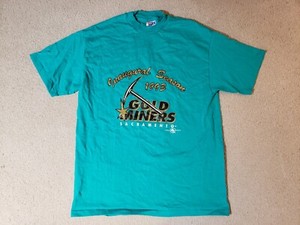 Sacramento Gold Miners Inaugural Season Shirt LARGE