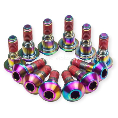 12 Gold Titanium Front Disc Rotor Bolts – For Suzuki GSX-R 1000 K9