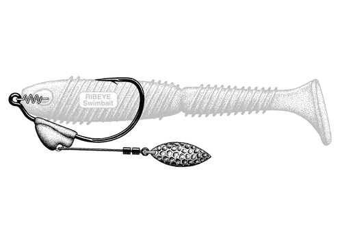 Owner Hooks Flashy Swimmer Twistlock CPS Weighted Bass Smallmouth Walleye - Picture 1 of 26