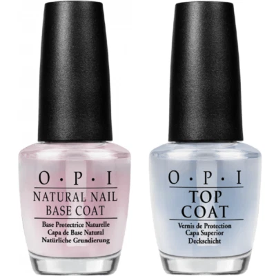🔥 OPI Top Coat & Natural Nail Base Coat 15ml - Select on Drop-down Menu 🔥