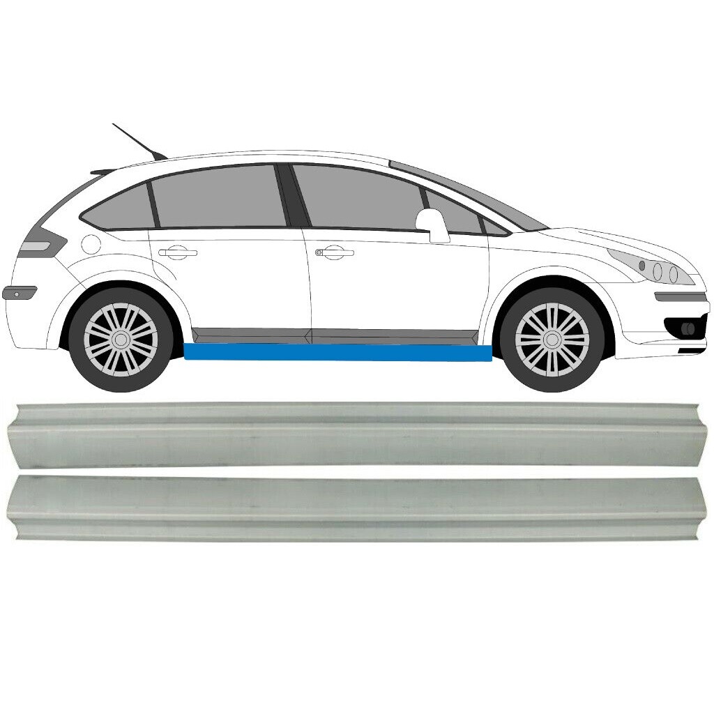 CITROEN C4 2004-2011 2x SILL REPAIR PANEL ROCKER PANEL / RIGHT AND LEFT / PAIR