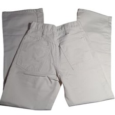 GIRLS 14 24x27 Vintage 1970's JC Penney White Bellbottom 646 Bootcut Jeans Disco
