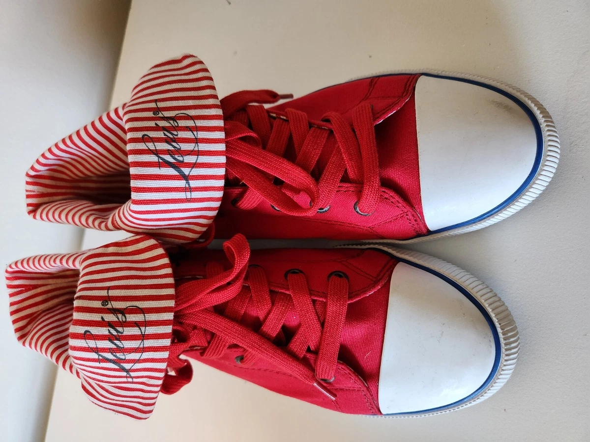 Chaussures de tennis Levis femme ROUGE BLANC BLEU Taille 8 5