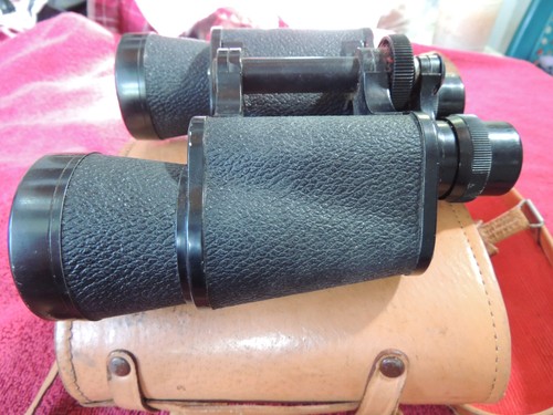 Vintage Japanese Zenith Field Binoculars plus leather case & strap, works! - Picture 3 of 17
