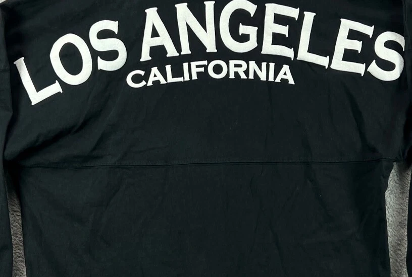 Los Angeles California Spirit 球衣衬衫黑色长袖大号衬衫棉质 — 第 2/4 张图片