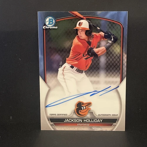 Jackson Holliday 2023 Bowman Chrome Prospect Auto Orioles #CPA-JH