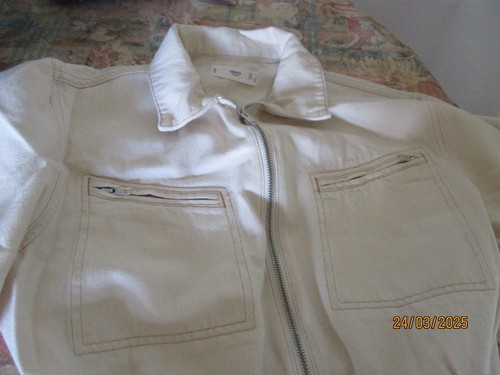 Jeans Overall Beige MNG M 100% Baumwolle kurzarm - Bild 12 von 12