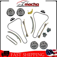 Engine Timing Chain W/Tensioner&Guide VVT Kit for Hyung kia 12-17 3.3L 3.8L New
