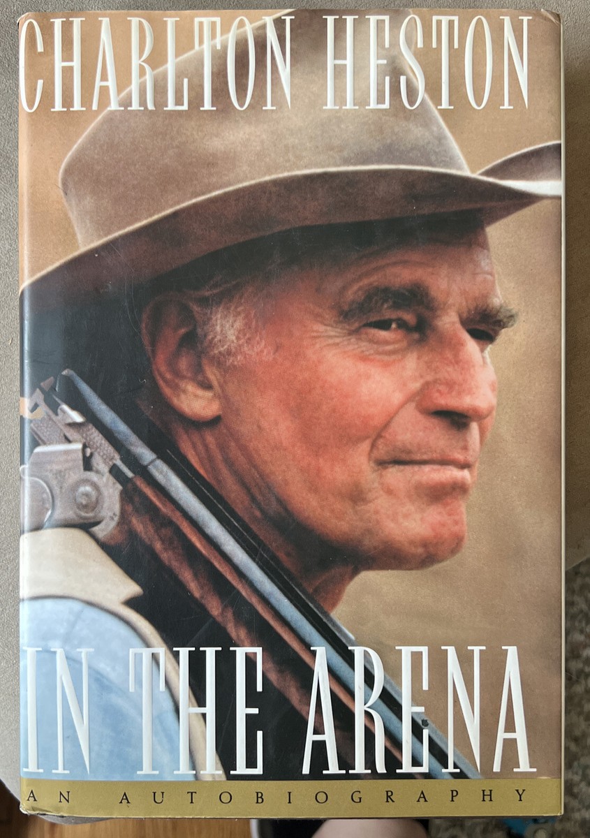 洋書 THE EARTAN Charlton Heston In the Arena Autobiography Signed First Edition