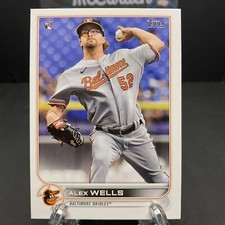 2022 Topps Series 1 Base #118 Alex Wells - Baltimore Orioles RC