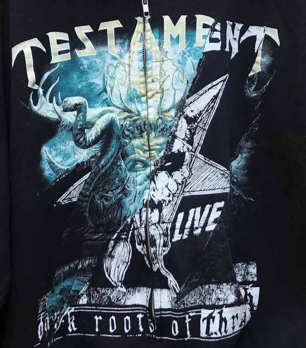 Rare Tultex Testament￼ Heavy metal band double sided graphic sweat shirt Large - Image 3 of 4