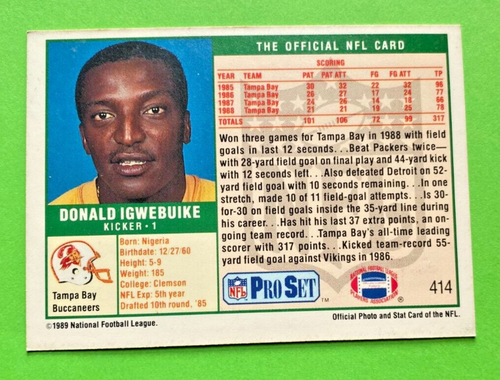 1989 NFL Pro Set. Pick what you need to complete your set. - Picture 277 of 401