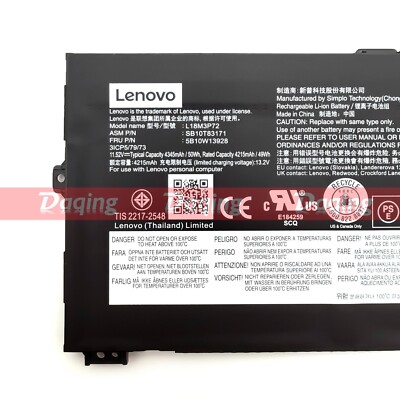 New Original L18L3P72 L18M3P72 Battery for Lenovo ThinkPad X13 Gen