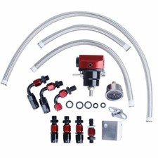Universal Fuel Pressure Regulator Kit W 100psi Gauge An6 Fitting Fuel Line Hose