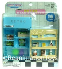 Teeny Tinies Retro Refrigerator Doll Miniature Food Mini Playset 1:6 Scale New