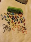 Micro Machines LOT 33 Mini Cars Trucks Construction Police Misc.. Signs & Hauler — photo 1