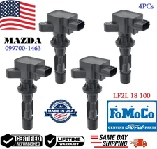 ✅GENUINE FoMoCo Set Of 4 Ignition Coils For 06-13 MAZDA 3 6 CX-7 I4 #LF2L 18 100