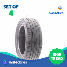 Set Of 4 Used 23555r17 Michelin Defender 2 103h - 1032 Set Of 4 Used 23555r17 Michelin Defender 2 103h - 1032