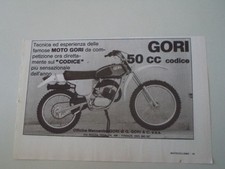 advertising Pubblicità 1977 MOTO GORI CODICE 50