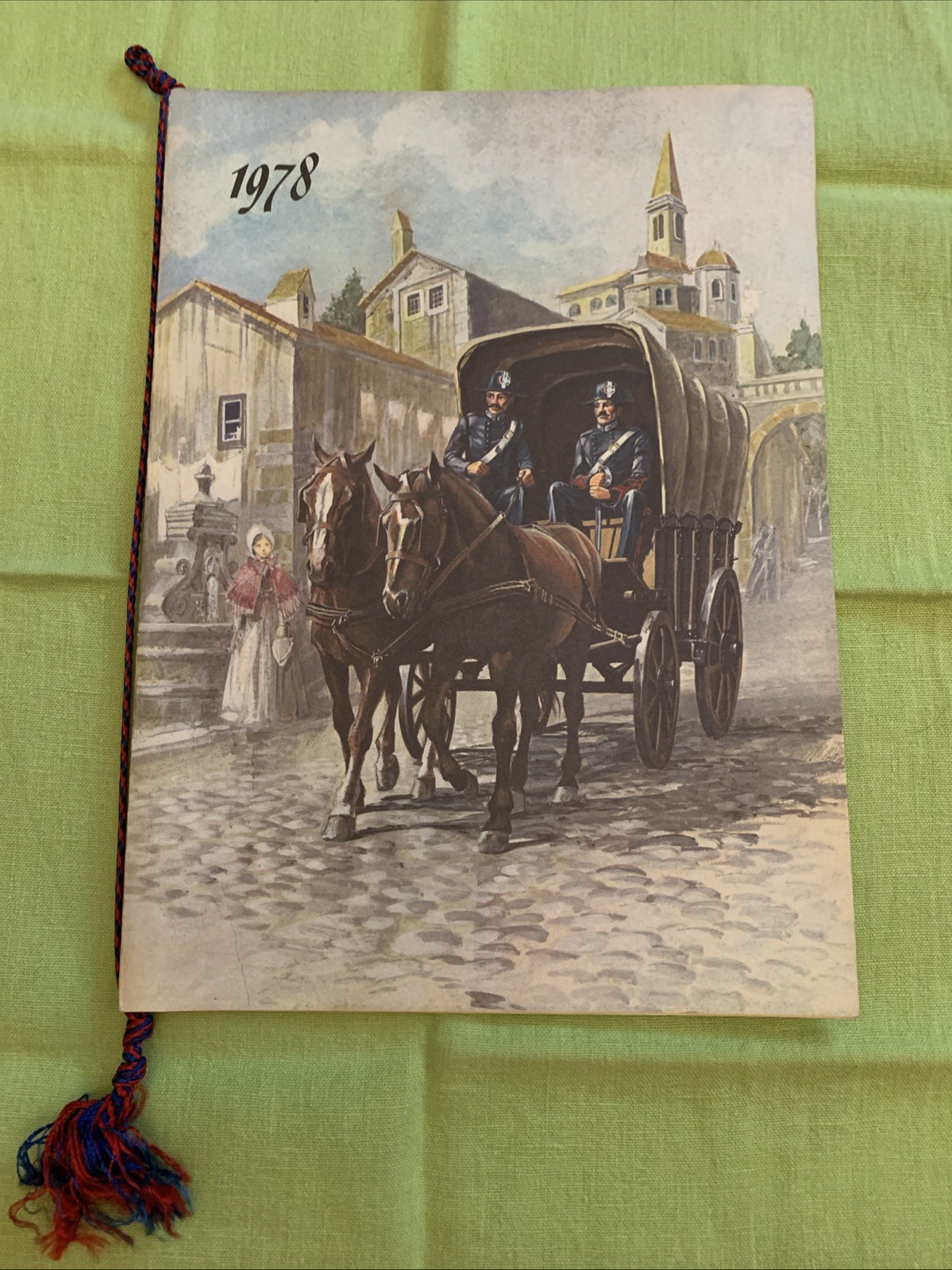 Calendario Carabinieri 1978 con cordoncino