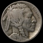 1926 s 5C Buffalo Nickel Circulated Coin