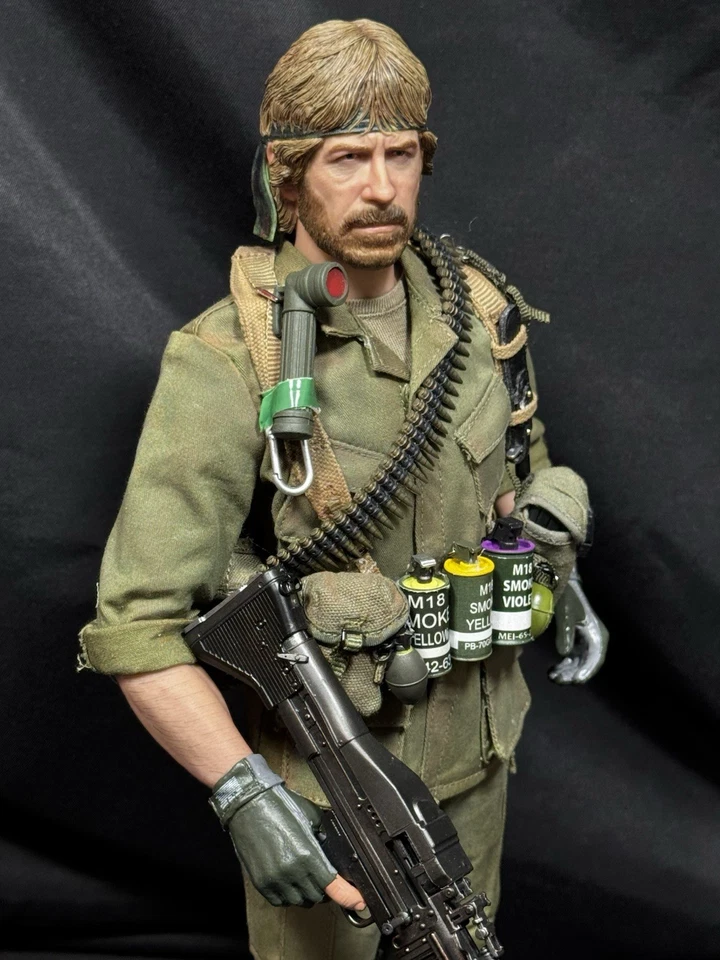 1/6 US ARMY SPECIAL FORCES VIETNAM JUNGLE OPS M-60 CHUCK BANDIT JOE'S CUSTOM - Image 3 of 4