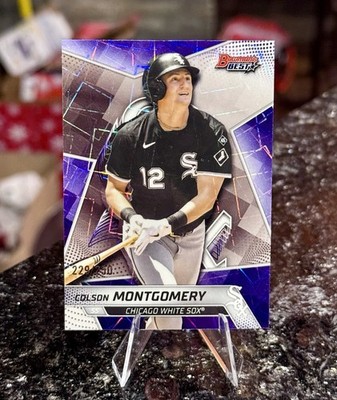 2025 Bowman s Best COLSON MONTGOMERY #/250 PURPLE LAZER REFRACTOR White Sox Rook