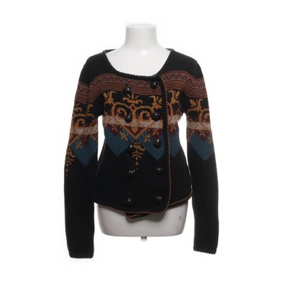 Etro, Strickjacke, Damen, Größe: 38, Schwarz/Mehrfarbig #lma